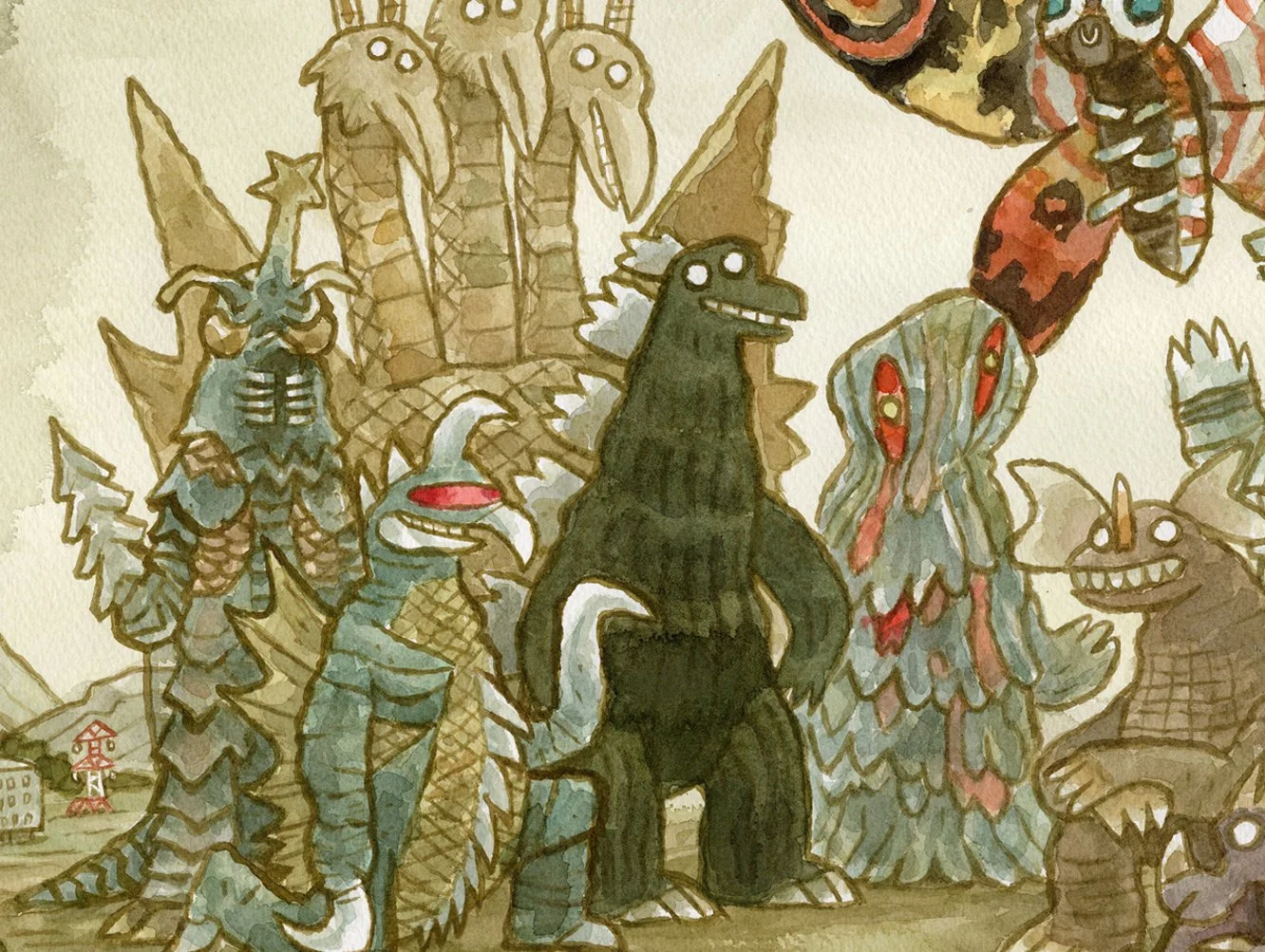 70 YEARS of GODZILLA Group Exhibition - ONLINE NOW! — Scott C.